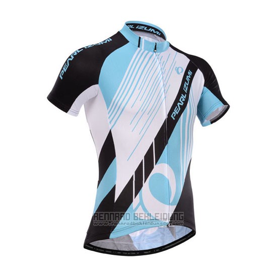 2014 Fahrradbekleidung Pearl Izumi Shwarz und Azurblau Trikot Kurzarm und Tragerhose